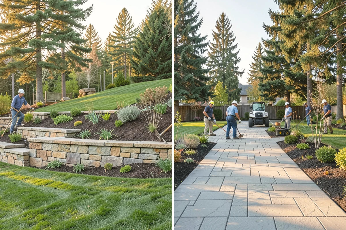 Block Wall Installation in Mill Creek, Snohomish County, WA - Excavate and compact a level leveling-pad base