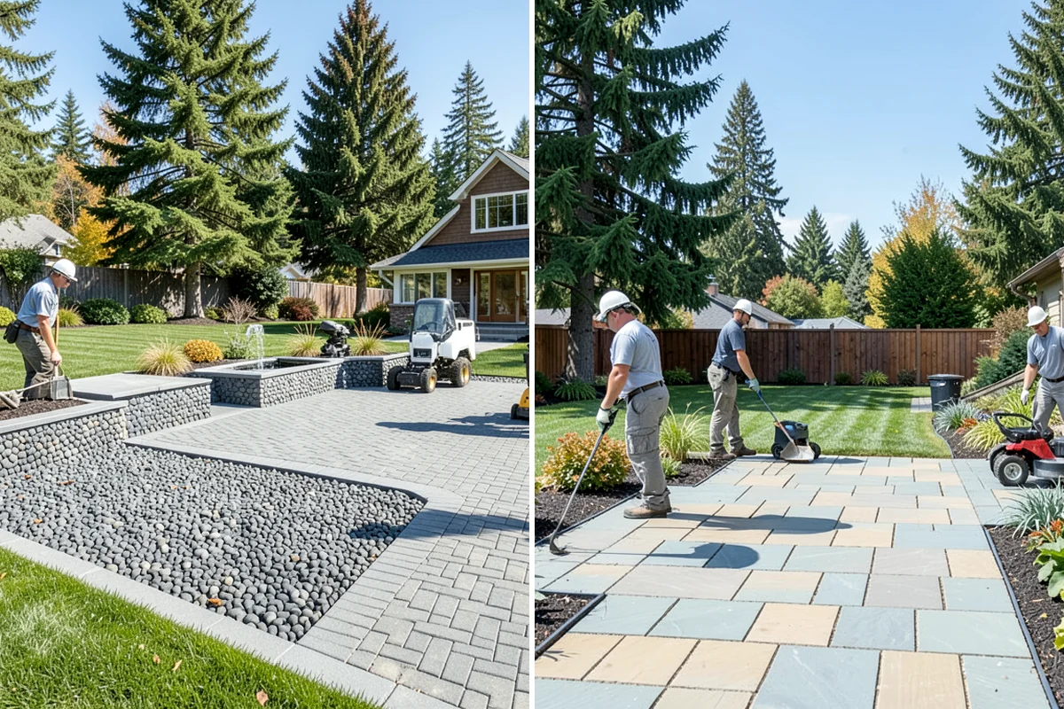 Block Wall Installation in Snoqualmie, King County, WA - Excavate and compact a level leveling-pad base
