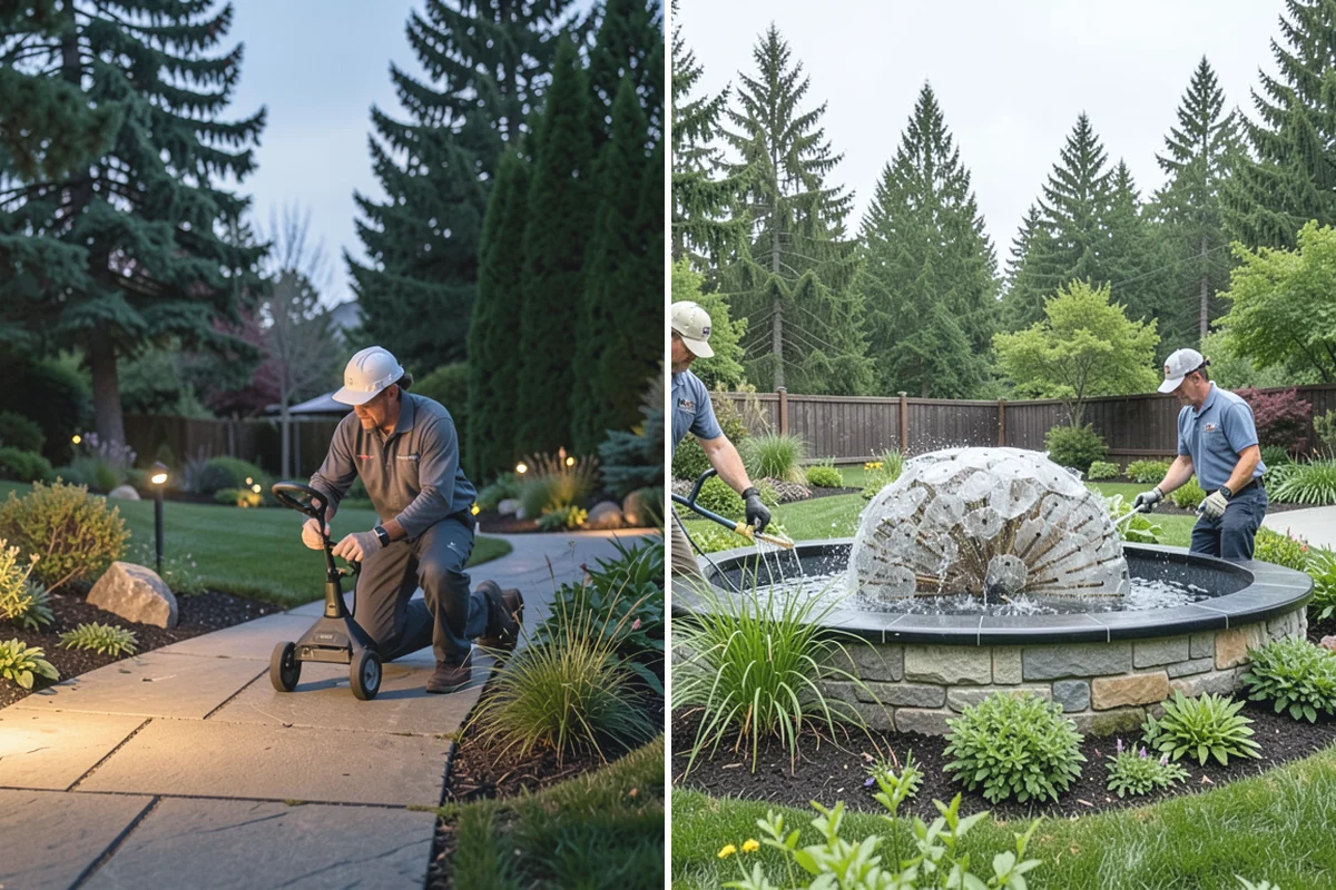 Block Wall Installation in South Prairie, Pierce County, WA - Excavate and compact a level leveling-pad base