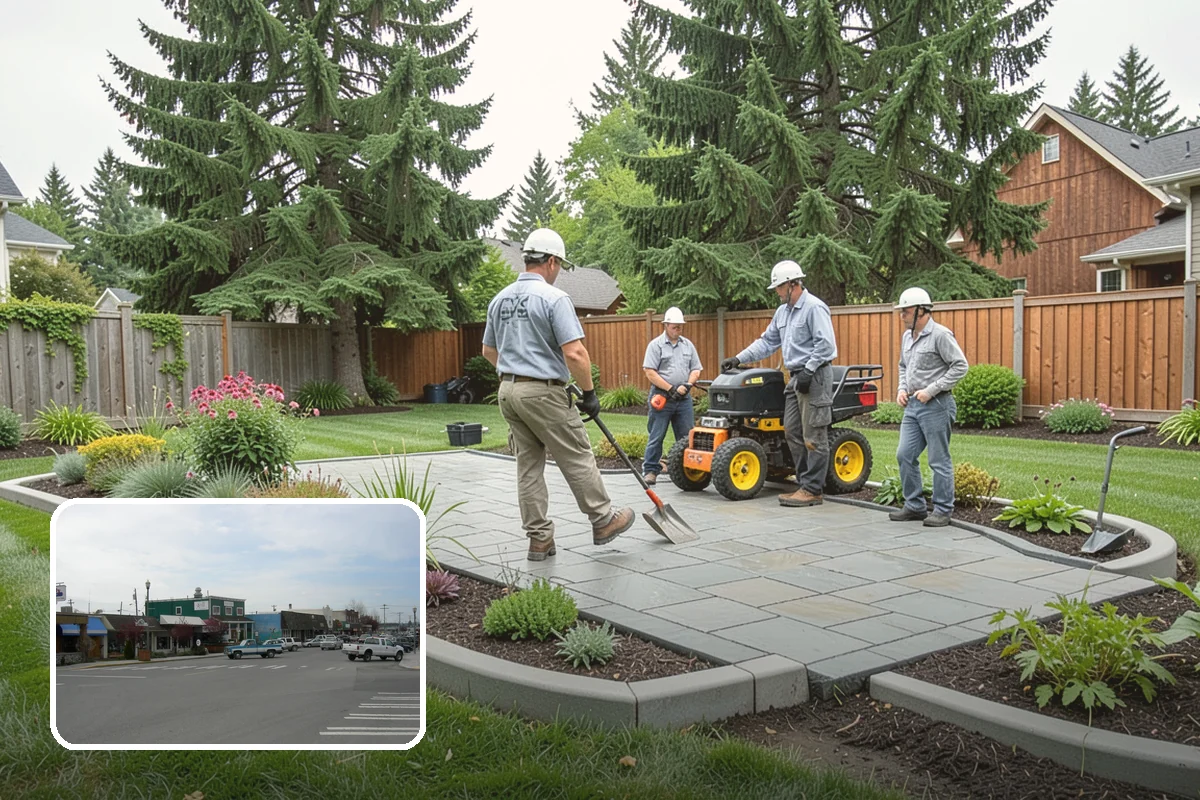 Block Wall Installation in Stanwood, Snohomish County, WA - Engineered drainage relieves hydrostatic pressure
