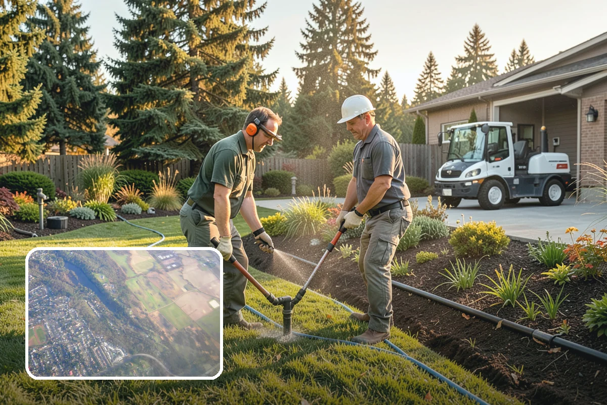 Bluestone Installation in Algona, King County, WA - Sophisticated blue-gray color that complements evergreens
