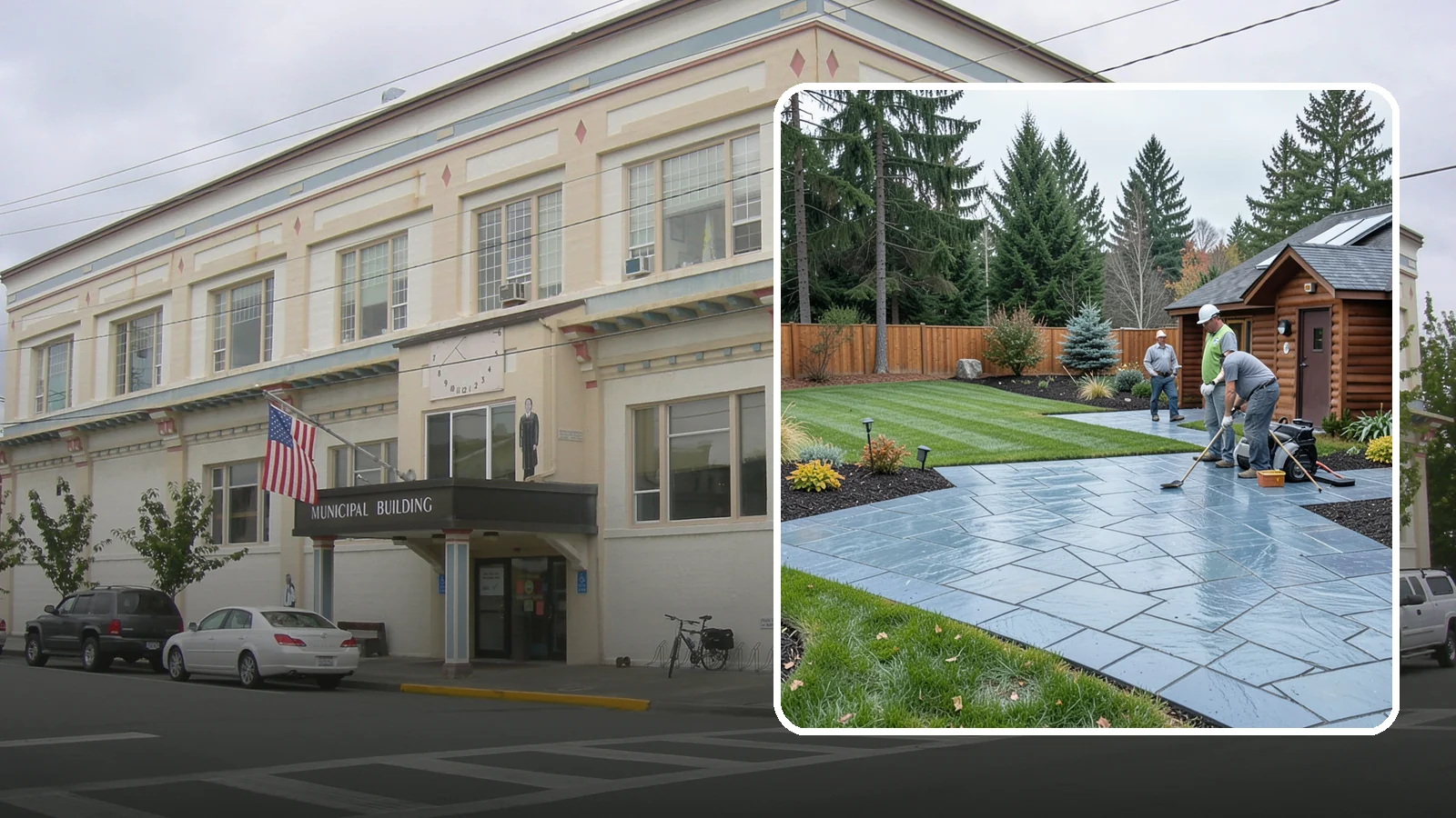 Bluestone Installation in Anacortes, Skagit County, WA - Dense blue-gray sandstone pavers with a refined thermal or natural-cleft finish, perfect for elegant Northwest patios and...
