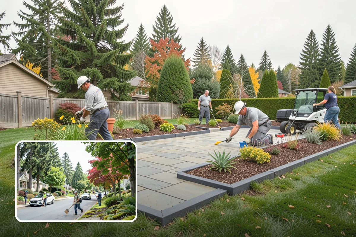 Bluestone Installation in Beaux Arts Village, King County, WA - Sophisticated blue-gray color that complements evergreens