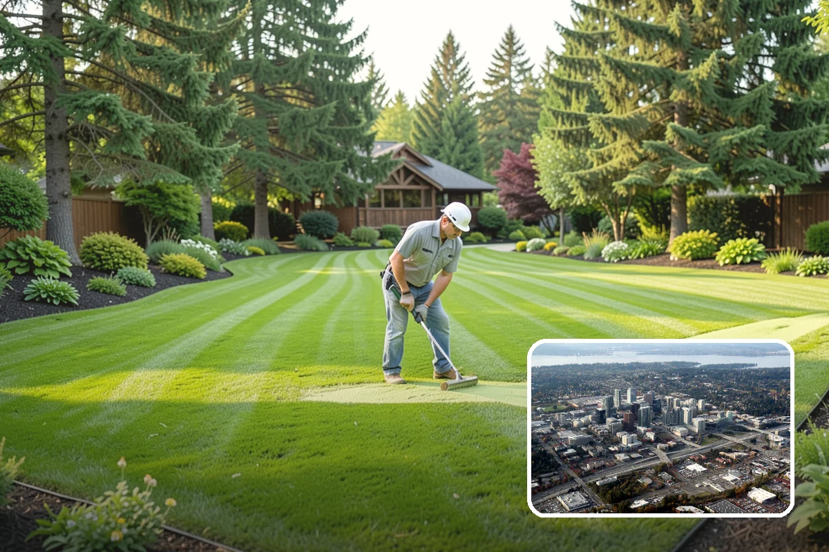 Bluestone Installation in Bellevue, King County, WA - Sophisticated blue-gray color that complements evergreens