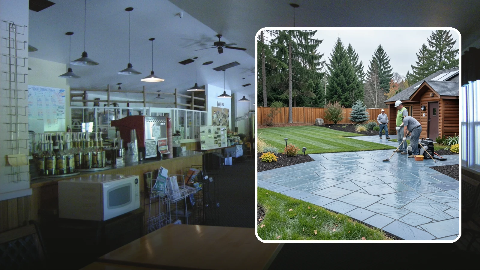Bluestone Installation in Black Diamond, King County, WA - Dense blue-gray sandstone pavers with a refined thermal or natural-cleft finish, perfect for elegant Northwest patios and...