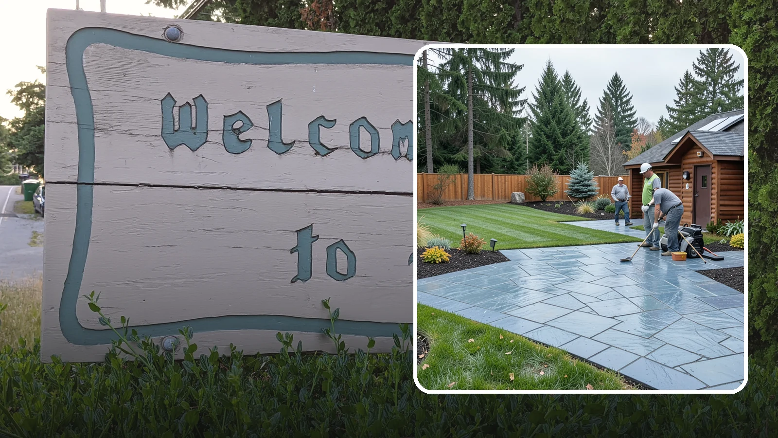 Bluestone Installation in Brier, Snohomish County, WA - Dense blue-gray sandstone pavers with a refined thermal or natural-cleft finish, perfect for elegant Northwest patios and...