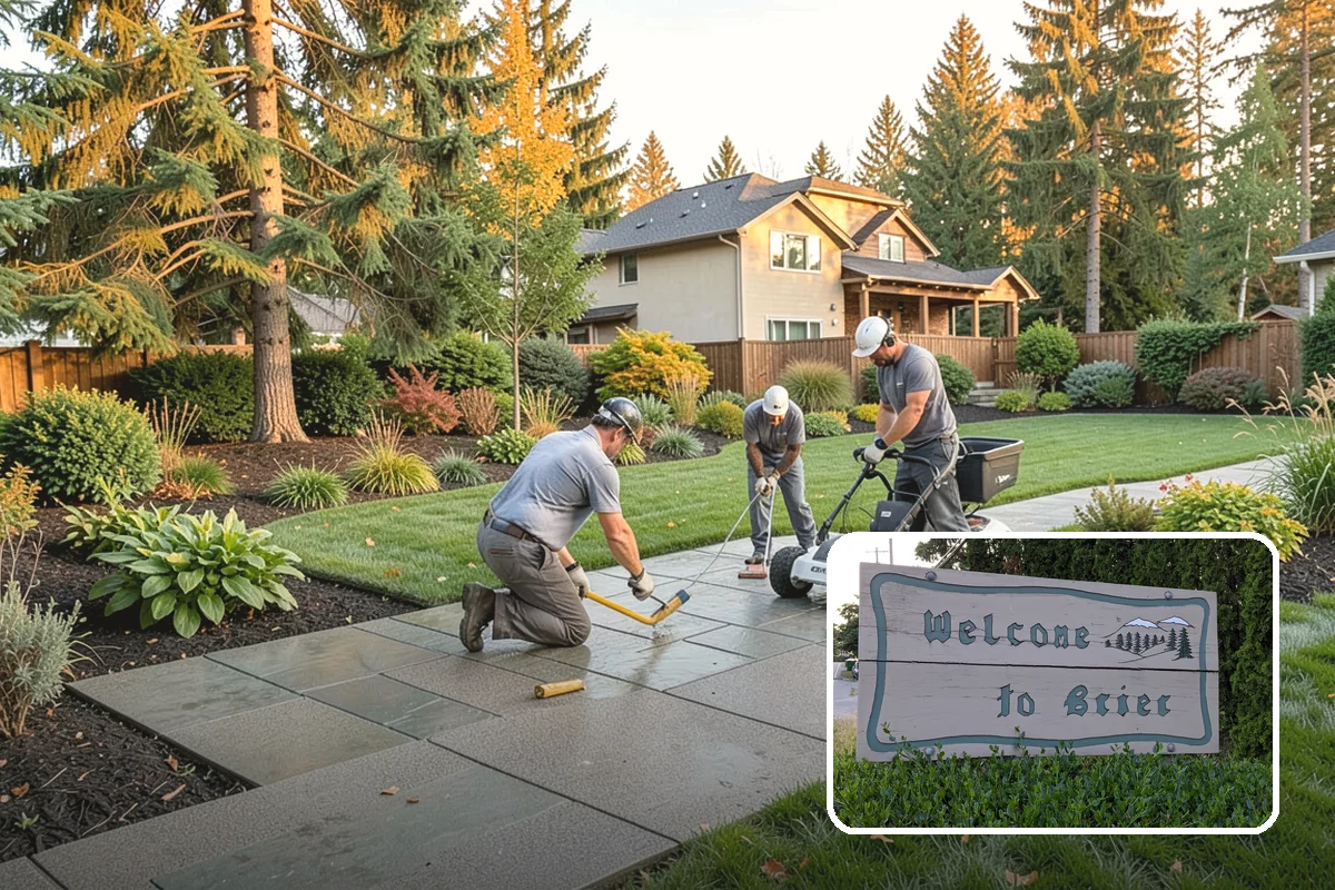 Bluestone Installation in Brier, Snohomish County, WA - Sophisticated blue-gray color that complements evergreens