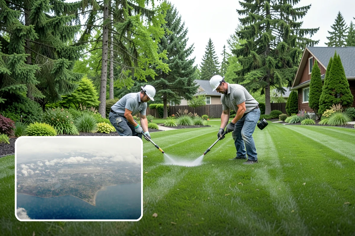 Bluestone Installation in Burien, King County, WA - Sophisticated blue-gray color that complements evergreens