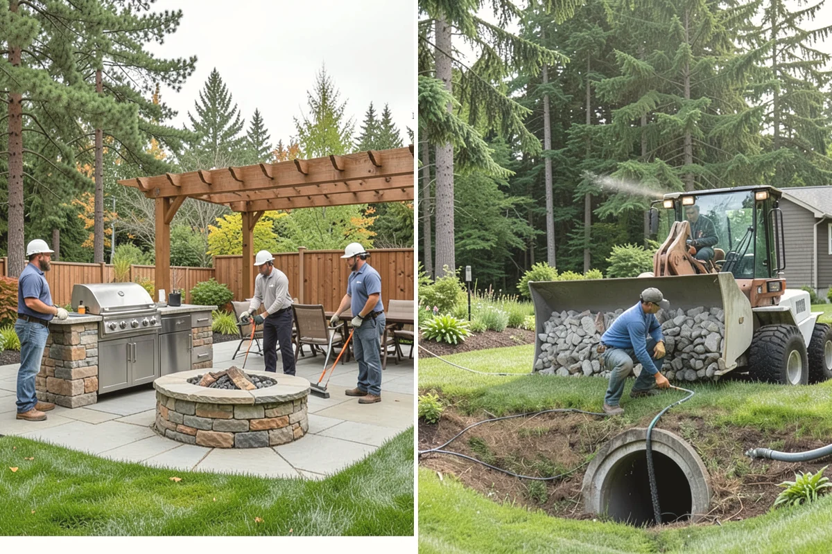 Bluestone Installation in Burlington, Skagit County, WA - Confirm layout, finish, and drainage grade