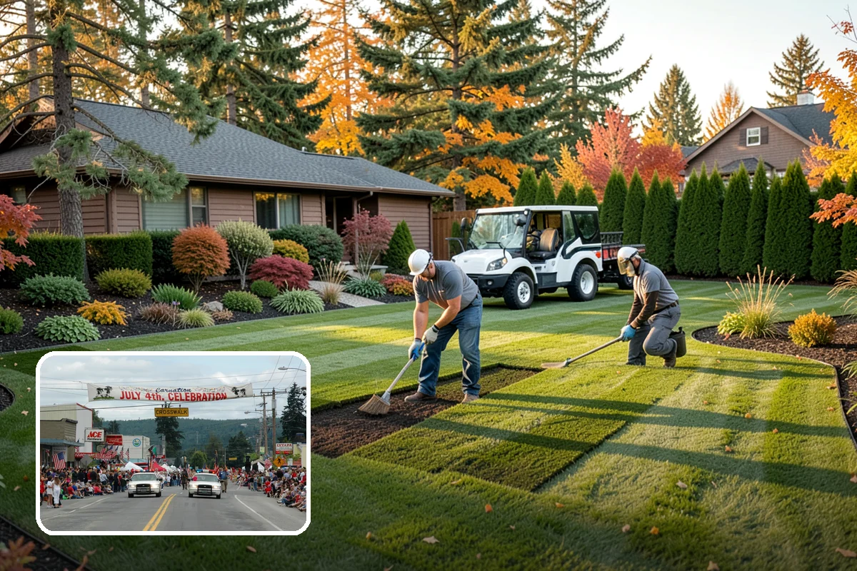 Bluestone Installation in Carnation, King County, WA - Sophisticated blue-gray color that complements evergreens