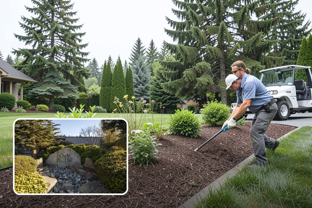 Bluestone Installation in Clyde Hill, King County, WA - Sophisticated blue-gray color that complements evergreens