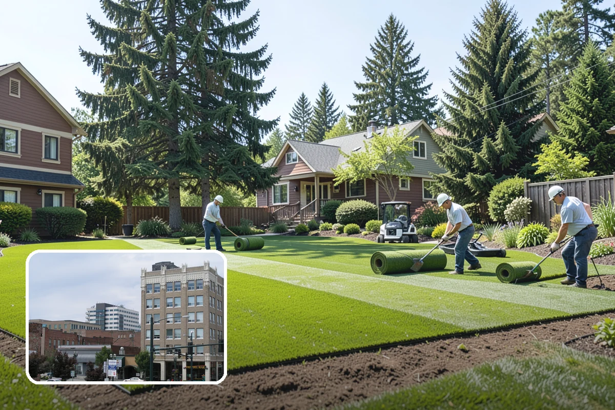 Bluestone Installation in Everett, Snohomish County, WA - Sophisticated blue-gray color that complements evergreens