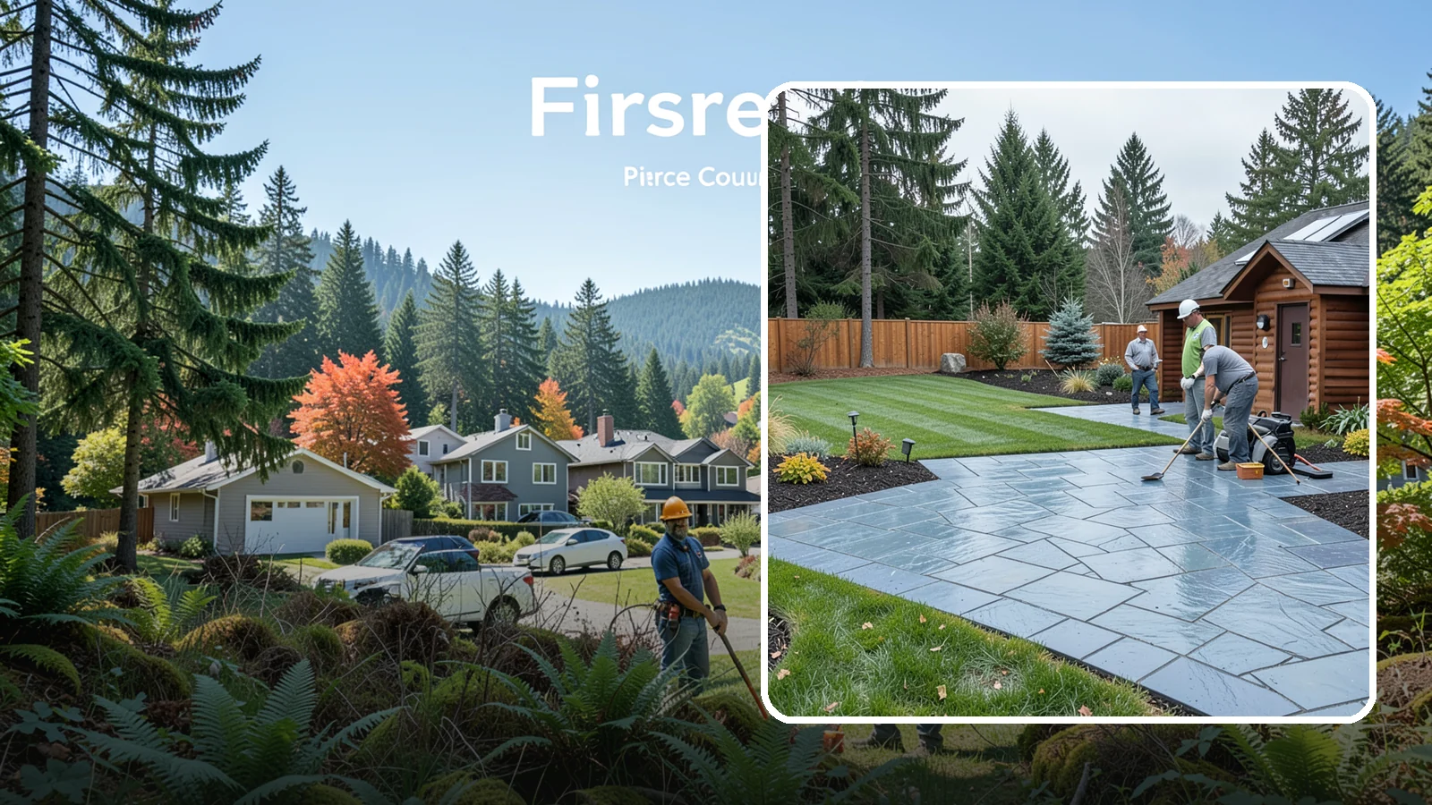 Bluestone Installation in Fircrest, Pierce County, WA - Dense blue-gray sandstone pavers with a refined thermal or natural-cleft finish, perfect for elegant Northwest patios and...