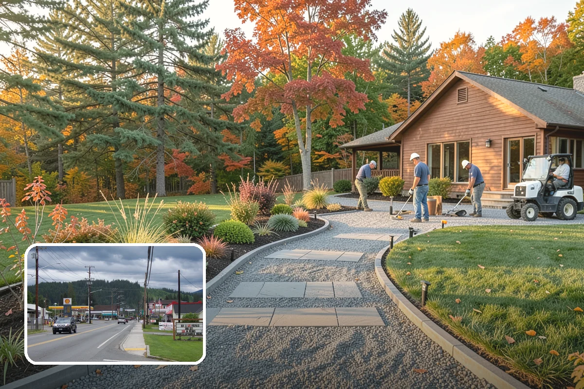 Bluestone Installation in Granite Falls, Snohomish County, WA - Sophisticated blue-gray color that complements evergreens