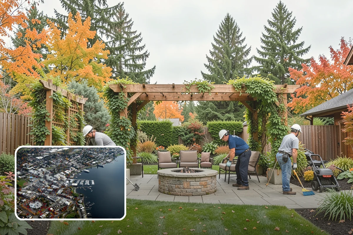 Bluestone Installation in Kirkland, King County, WA - Sophisticated blue-gray color that complements evergreens
