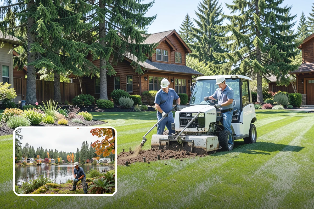 Bluestone Installation in La Conner, Skagit County, WA - Sophisticated blue-gray color that complements evergreens