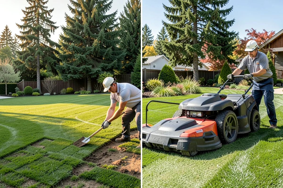 Bluestone Installation in Lake Forest Park, King County, WA - Confirm layout, finish, and drainage grade