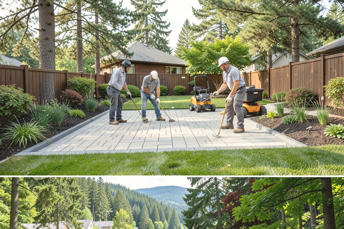 Bluestone Installation in Lake Forest Park, King County, WA - Ideal in the spring-to-fall dry window so bedding compacts cleanly and any sealer fully cures before winter rains.