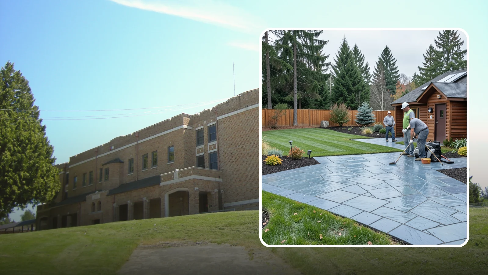 Bluestone Installation in Maple Valley, King County, WA - Dense blue-gray sandstone pavers with a refined thermal or natural-cleft finish, perfect for elegant Northwest patios and...