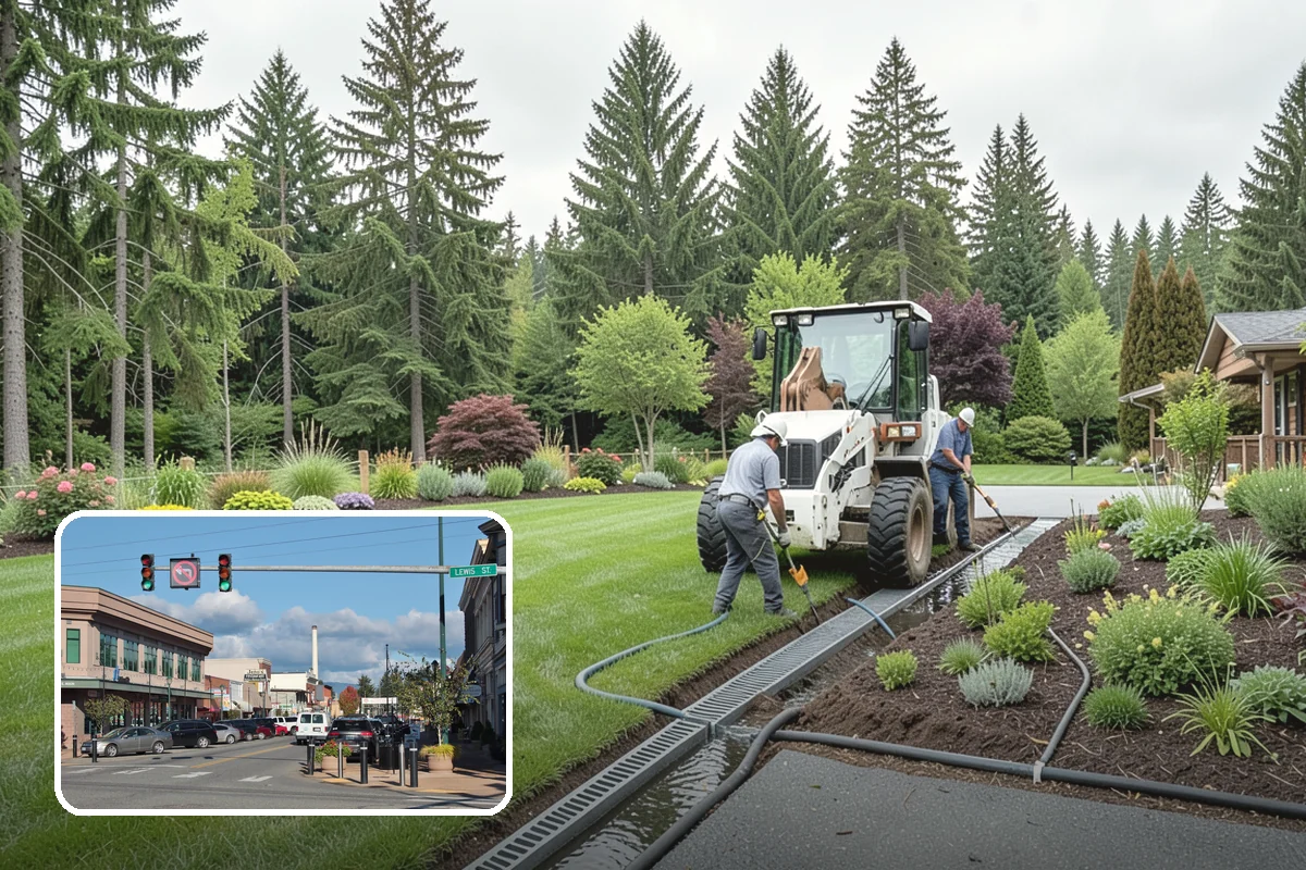 Bluestone Installation in Monroe, Snohomish County, WA - Sophisticated blue-gray color that complements evergreens
