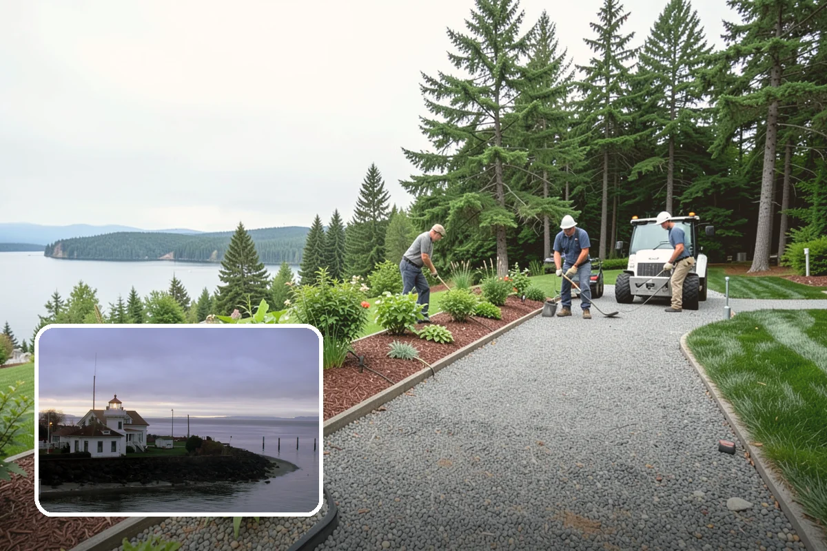 Bluestone Installation in Mukilteo, Snohomish County, WA - Sophisticated blue-gray color that complements evergreens