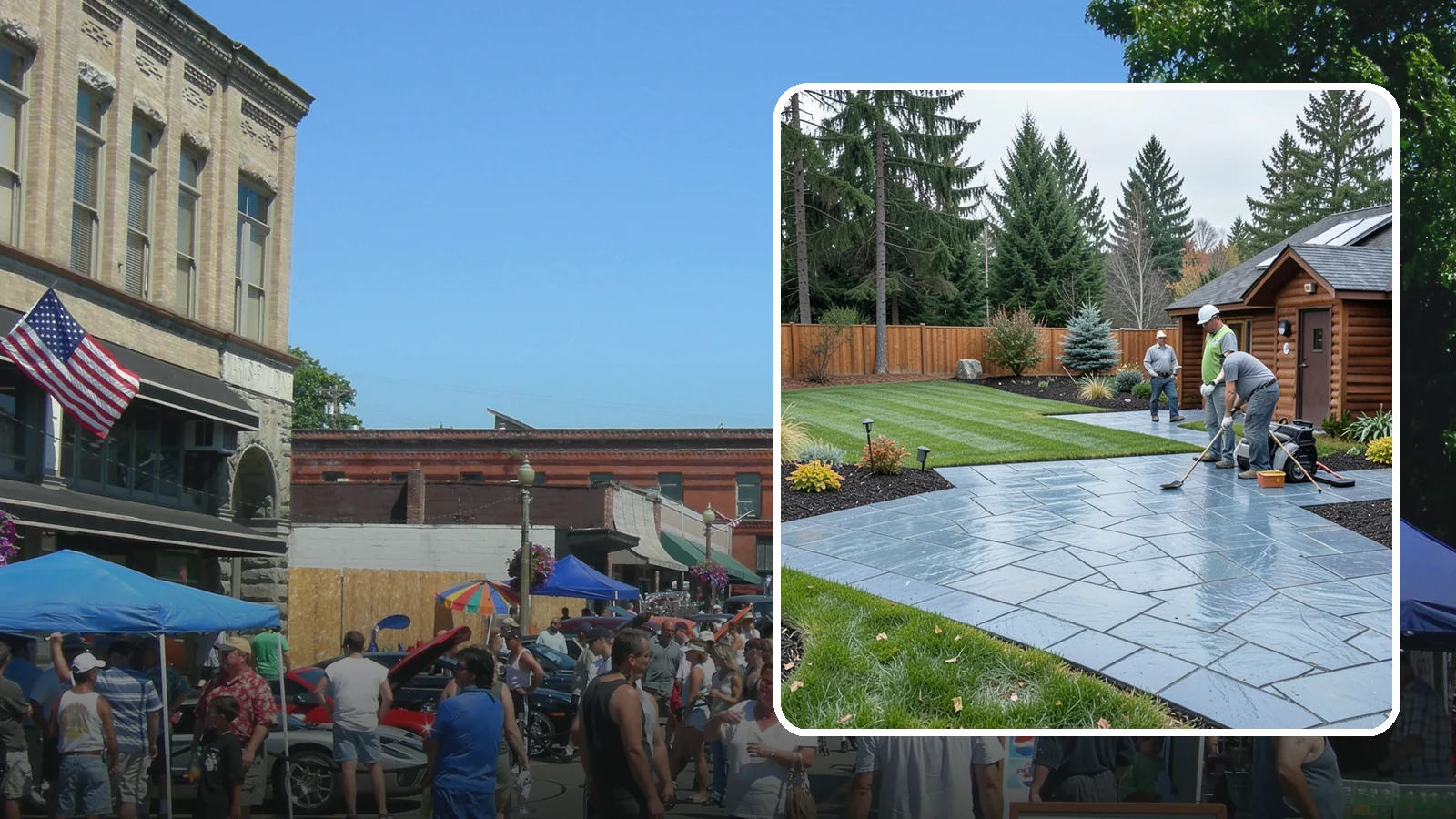 Bluestone Installation in Snohomish, Snohomish County, WA - Dense blue-gray sandstone pavers with a refined thermal or natural-cleft finish, perfect for elegant Northwest patios and...