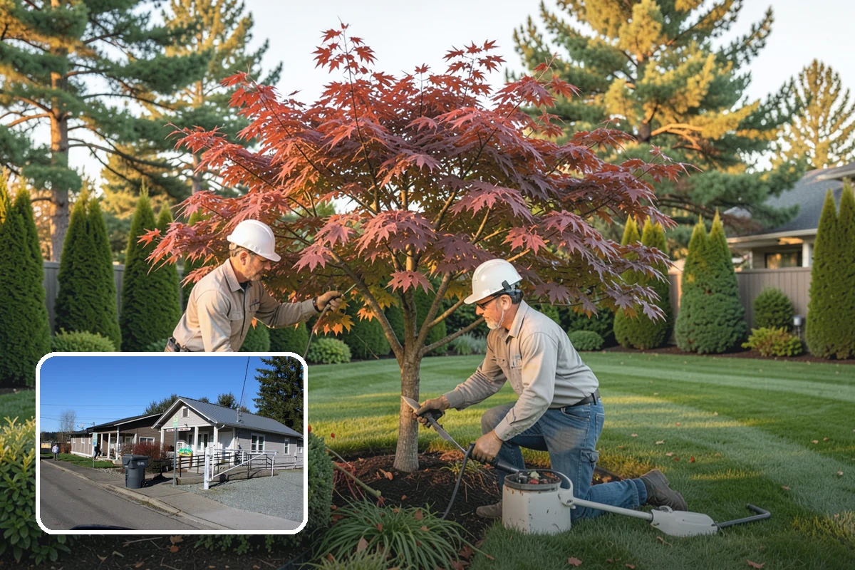 Bluestone Installation in South Prairie, Pierce County, WA - Sophisticated blue-gray color that complements evergreens