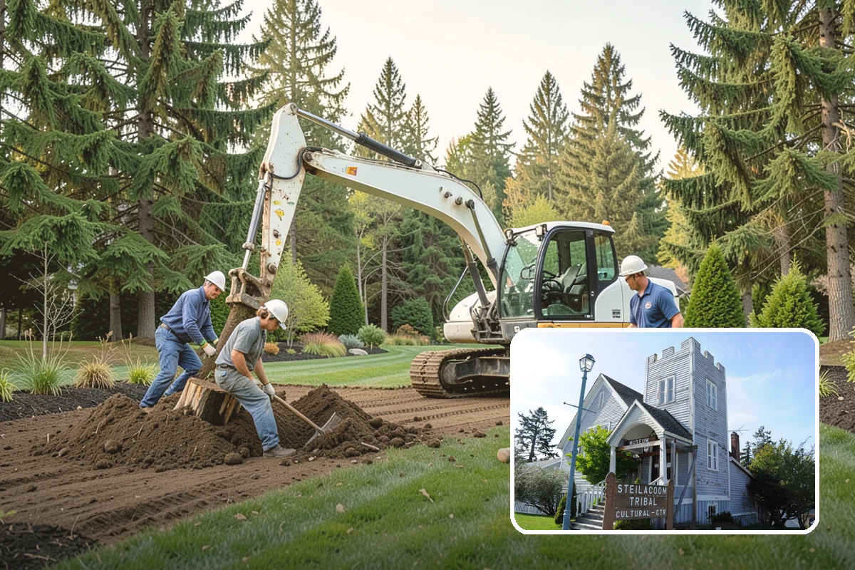Bluestone Installation in Steilacoom, Pierce County, WA - Sophisticated blue-gray color that complements evergreens