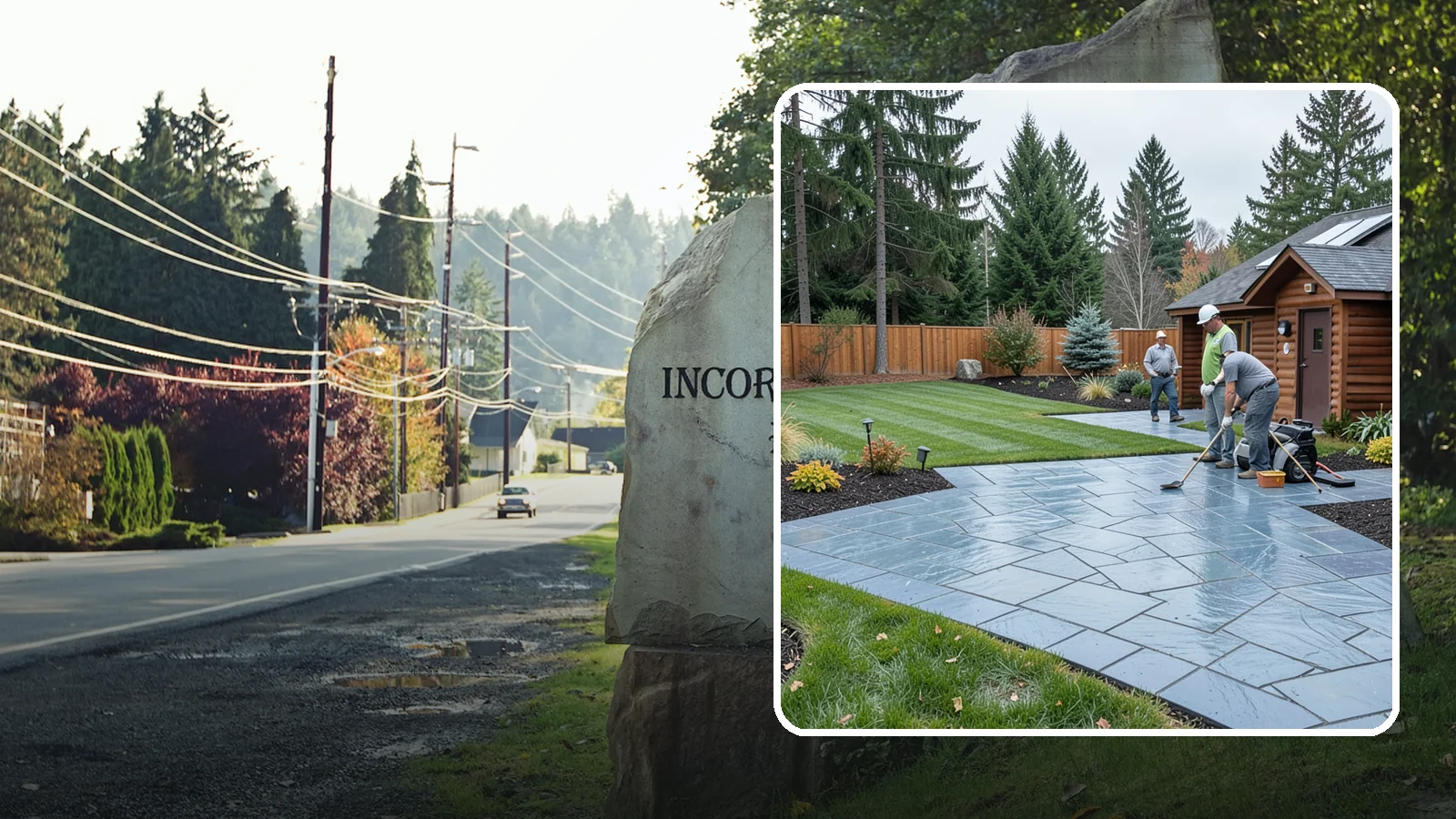 Bluestone Installation in Wilkeson, Pierce County, WA - Dense blue-gray sandstone pavers with a refined thermal or natural-cleft finish, perfect for elegant Northwest patios and...