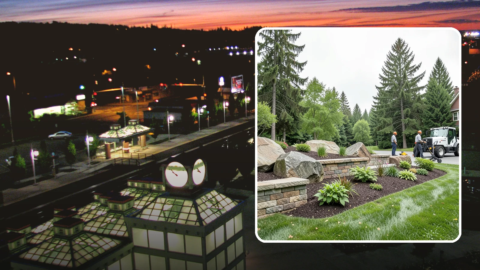 Boulder Placement in Auburn, King County, WA - Natural boulders placed as focal points, accents, and functional features in the landscape.