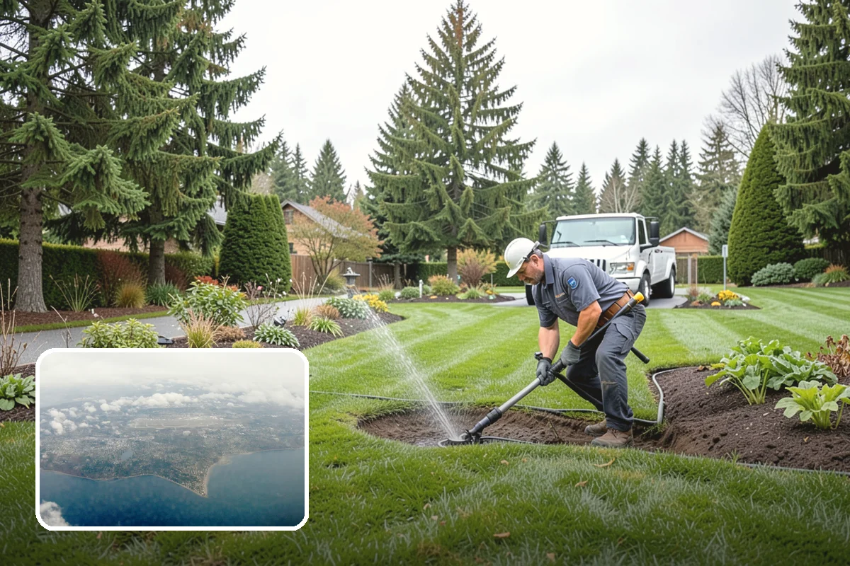 Boulder Placement in Burien, King County, WA - Natural focal points and dramatic scale