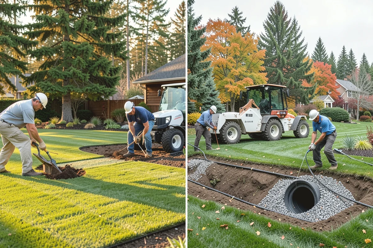 Boulder Placement in Edgewood, Pierce County, WA - Select boulders for size and character