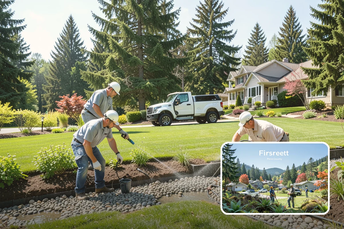 Boulder Placement in Fircrest, Pierce County, WA - Natural focal points and dramatic scale