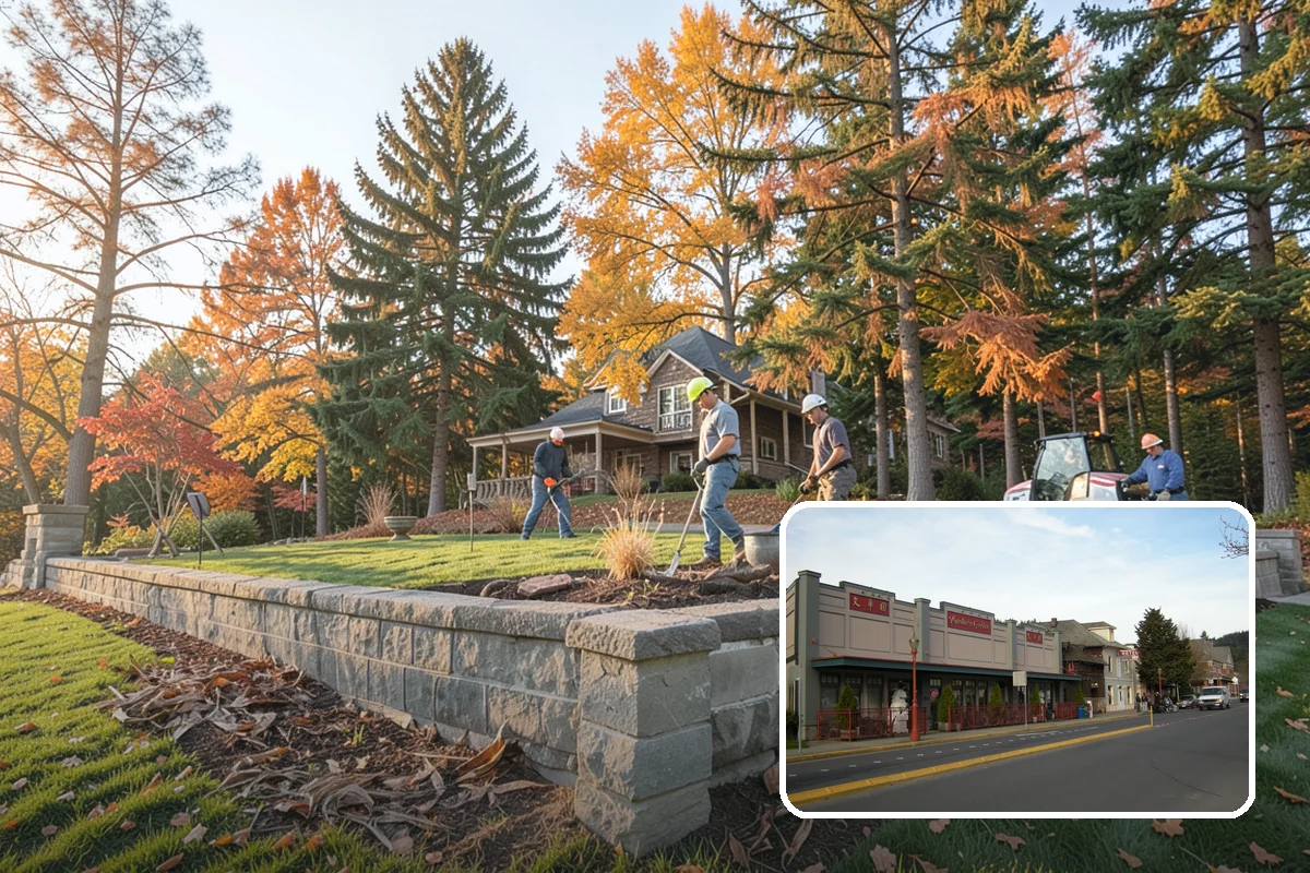 Boulder Placement in Issaquah, King County, WA - Natural focal points and dramatic scale