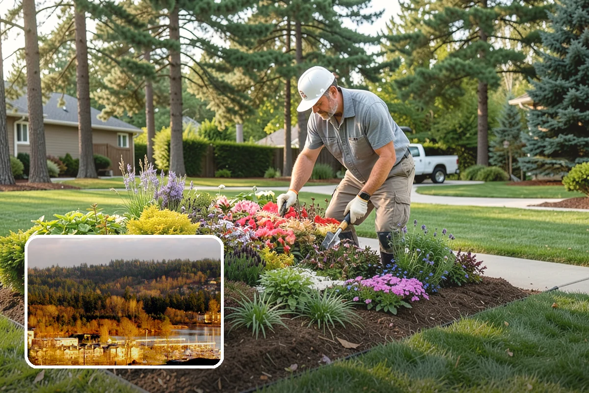 Boulder Placement in Kenmore, King County, WA - Natural focal points and dramatic scale