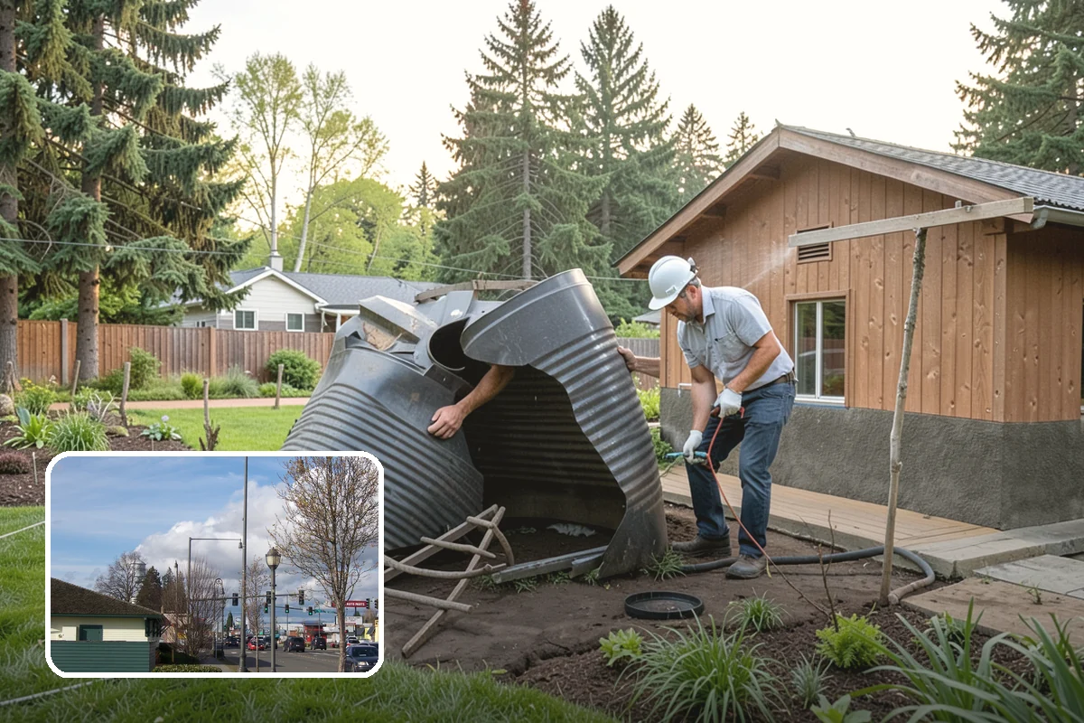 Boulder Placement in Marysville, Snohomish County, WA - Natural focal points and dramatic scale