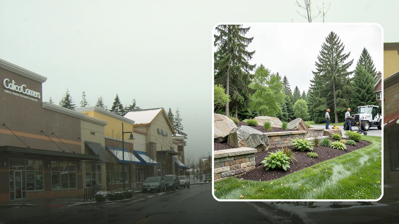 Boulder Placement in Mill Creek, Snohomish County, WA - Natural boulders placed as focal points, accents, and functional features in the landscape.