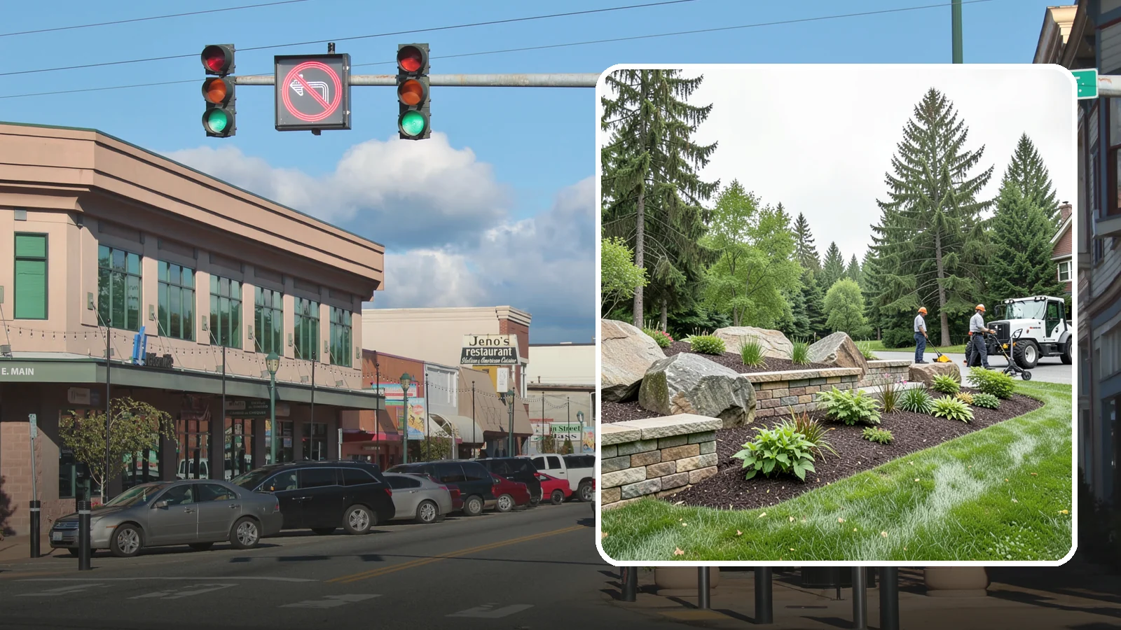 Boulder Placement in Monroe, Snohomish County, WA - Natural boulders placed as focal points, accents, and functional features in the landscape.