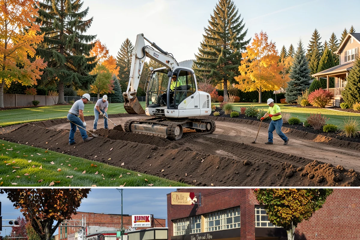 Boulder Placement in Puyallup, Pierce County, WA - Can be placed year-round
