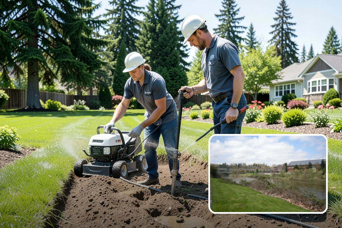 Boulder Placement in Tukwila, King County, WA - Natural focal points and dramatic scale