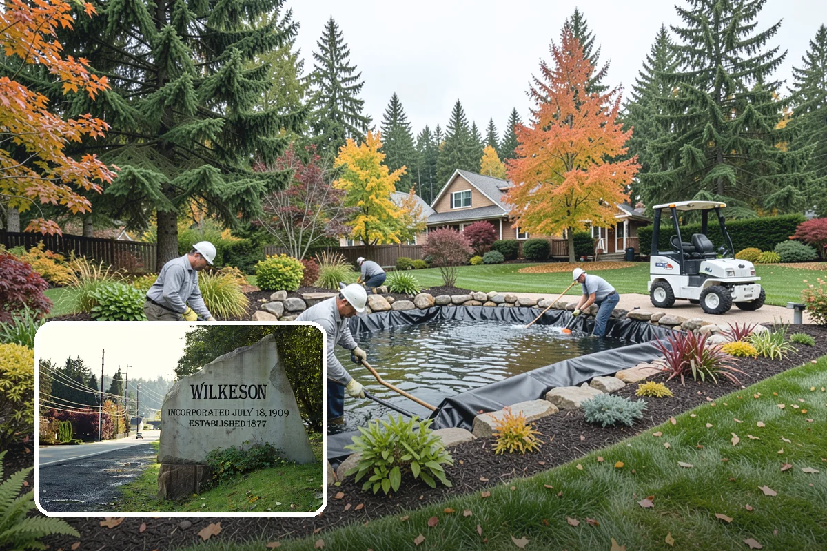 Boulder Placement in Wilkeson, Pierce County, WA - Natural focal points and dramatic scale