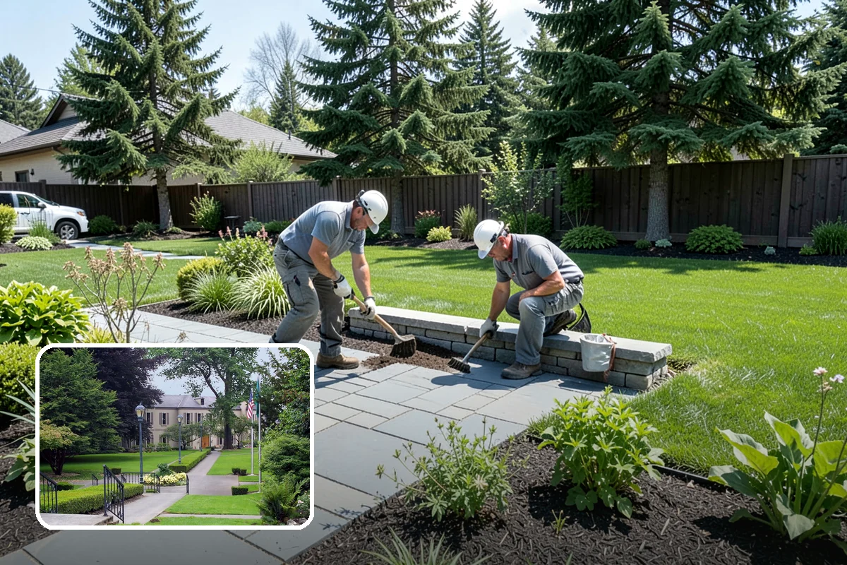 Boulder Placement in Woodinville, King County, WA - Natural focal points and dramatic scale