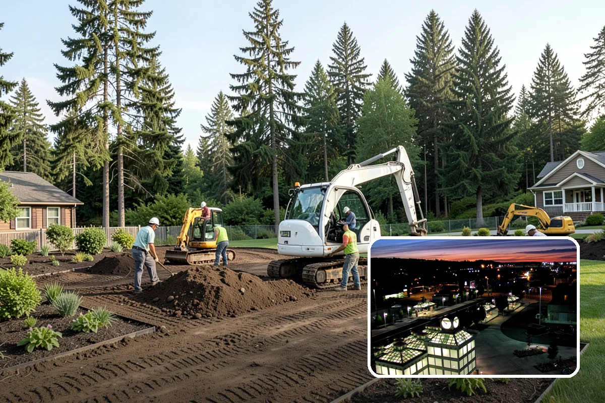 Boulder Retaining Wall in Auburn, King County, WA - Excellent free-draining performance in wet climates