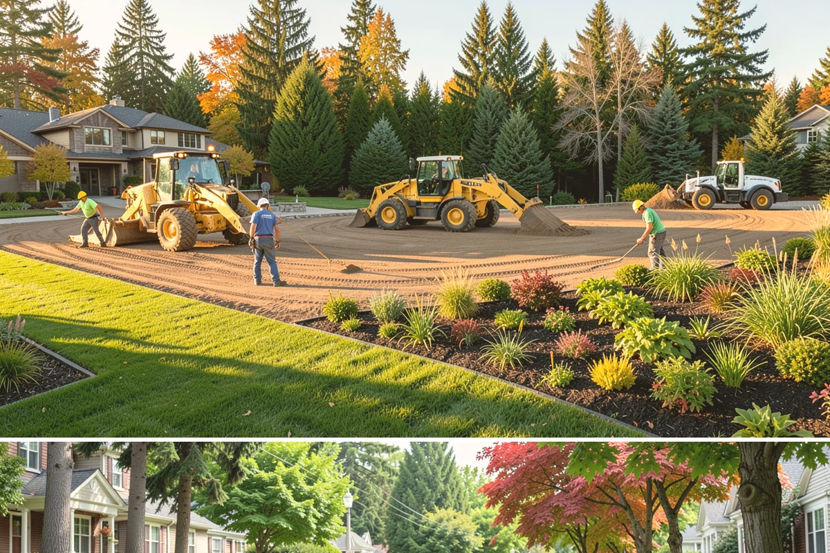 Boulder Retaining Wall in Beaux Arts Village, King County, WA - Best placed in drier spring-through-fall conditions when heavy equipment can work the slope without churning saturated PNW soil.