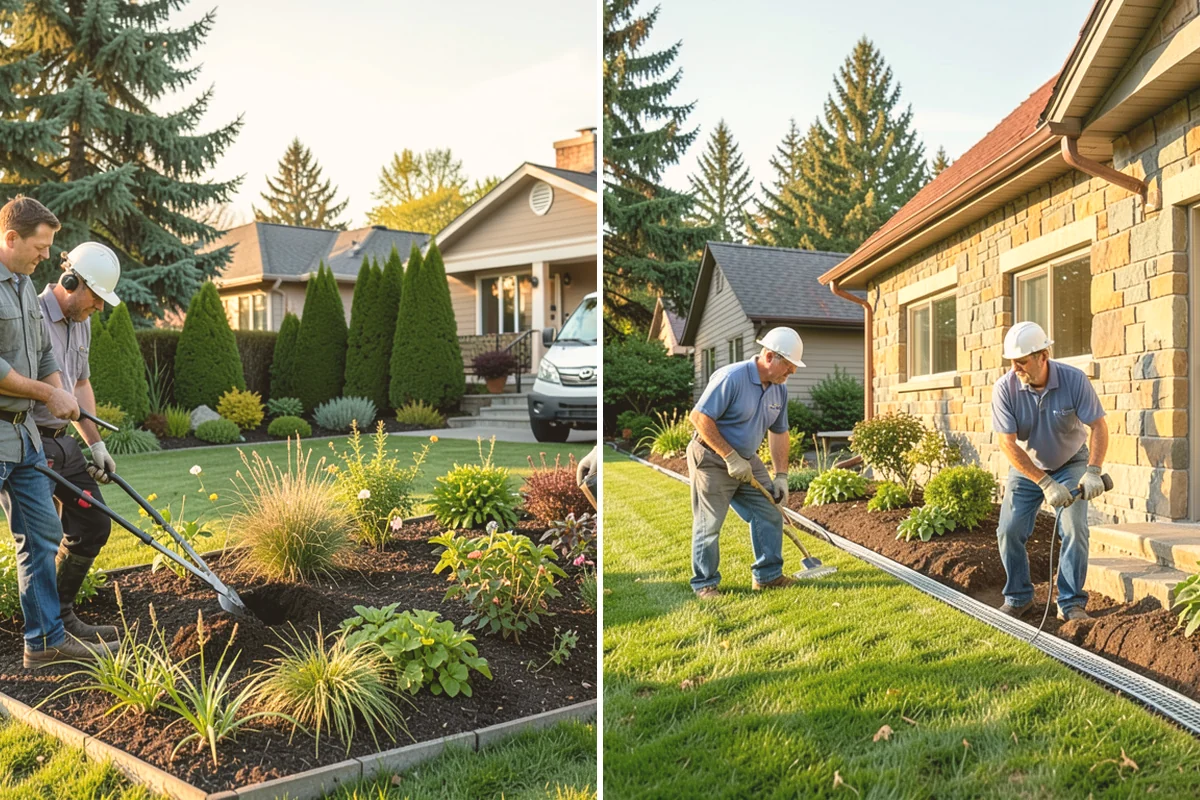 Boulder Retaining Wall in Bothell, King County, WA - Excavate and bench the slope