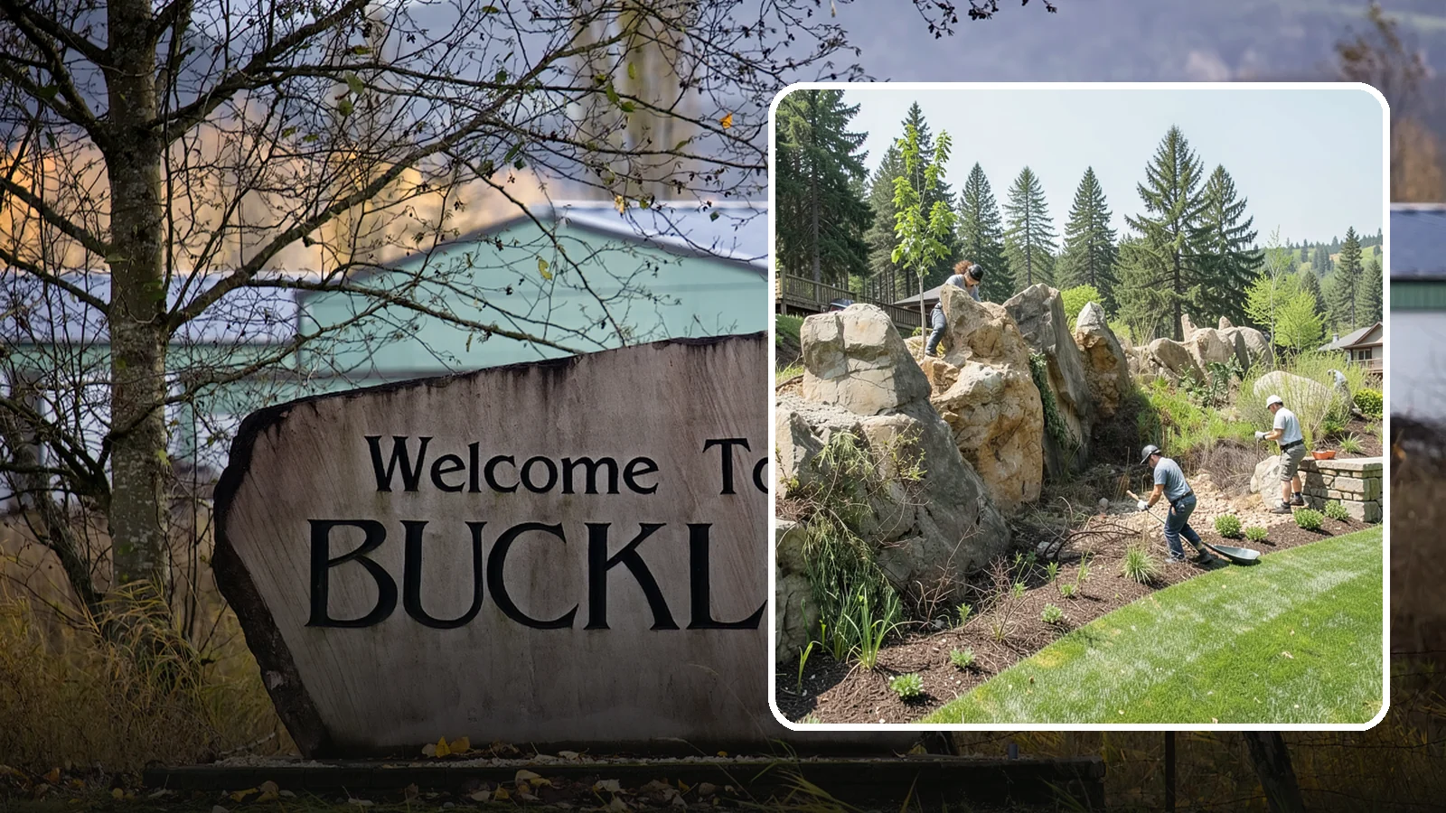 Boulder Retaining Wall in Buckley, Pierce County, WA - A rugged wall of large stacked boulders that stabilizes steep PNW slopes with a bold, naturalistic look and excellent drainage.