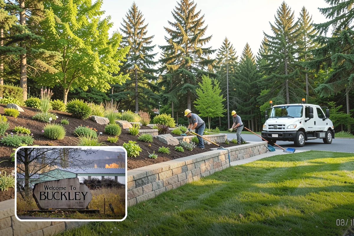 Boulder Retaining Wall in Buckley, Pierce County, WA - Excellent free-draining performance in wet climates