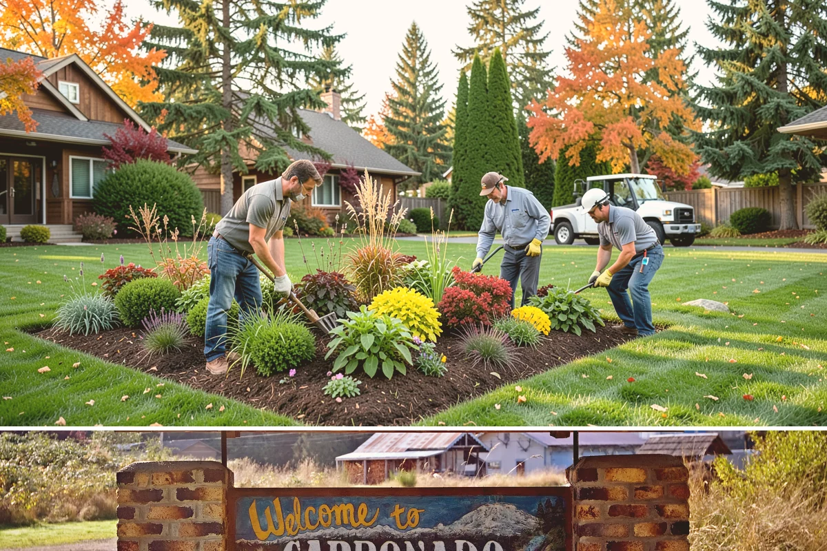 Boulder Retaining Wall in Carbonado, Pierce County, WA - Best placed in drier spring-through-fall conditions when heavy equipment can work the slope without churning saturated PNW soil.