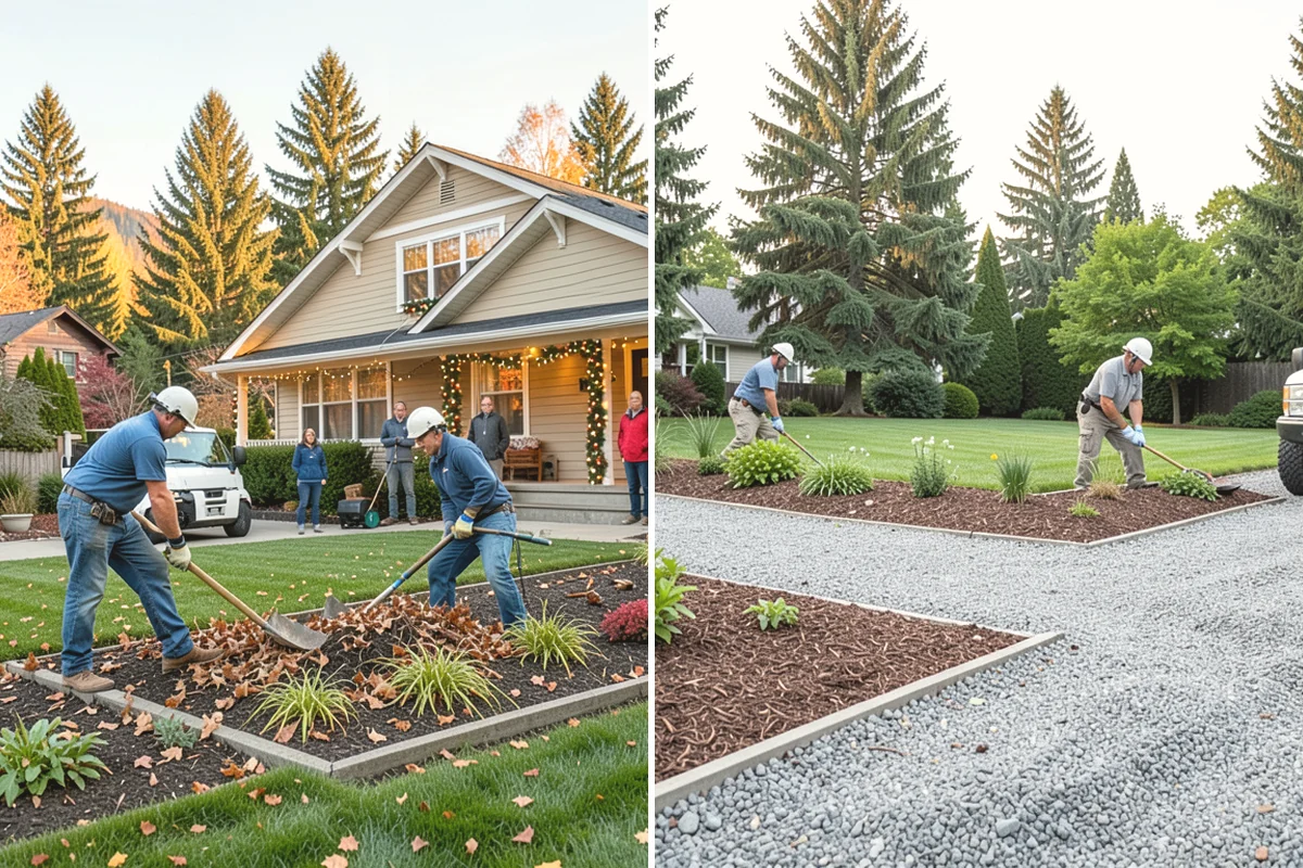 Boulder Retaining Wall in Carnation, King County, WA - Excavate and bench the slope