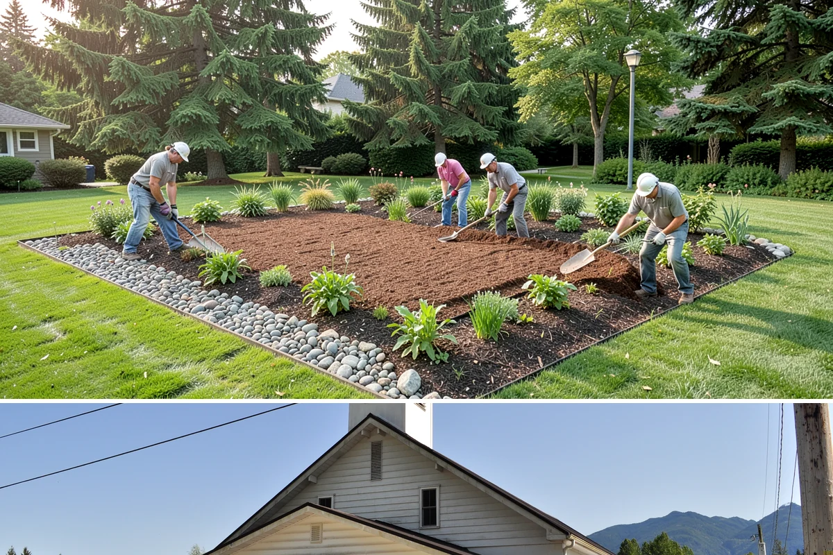 Boulder Retaining Wall in Concrete, Skagit County, WA - Best placed in drier spring-through-fall conditions when heavy equipment can work the slope without churning saturated PNW soil.